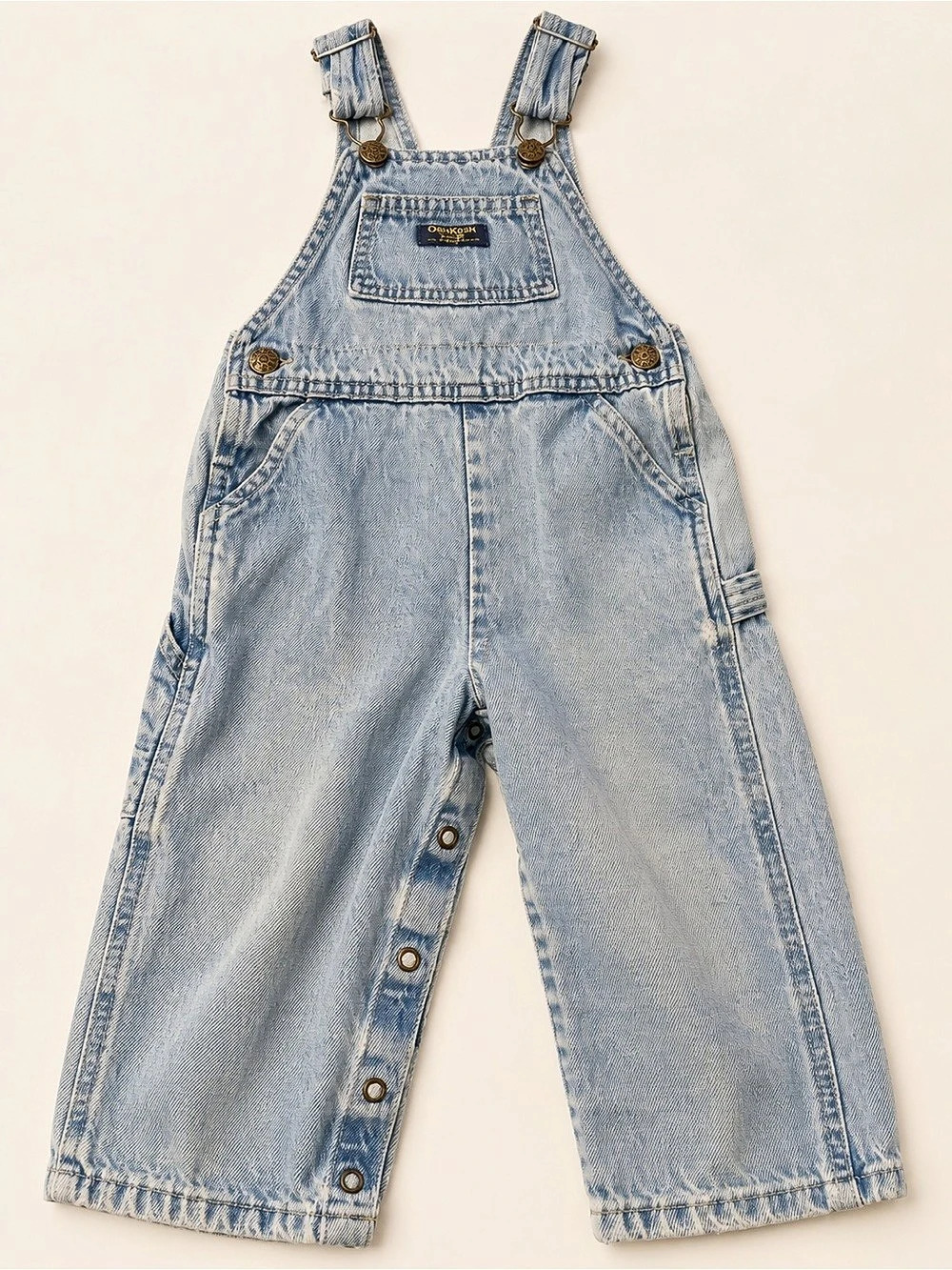 Vintage OshKosh B'gosh Denim Bib Overalls Blue Size 3T